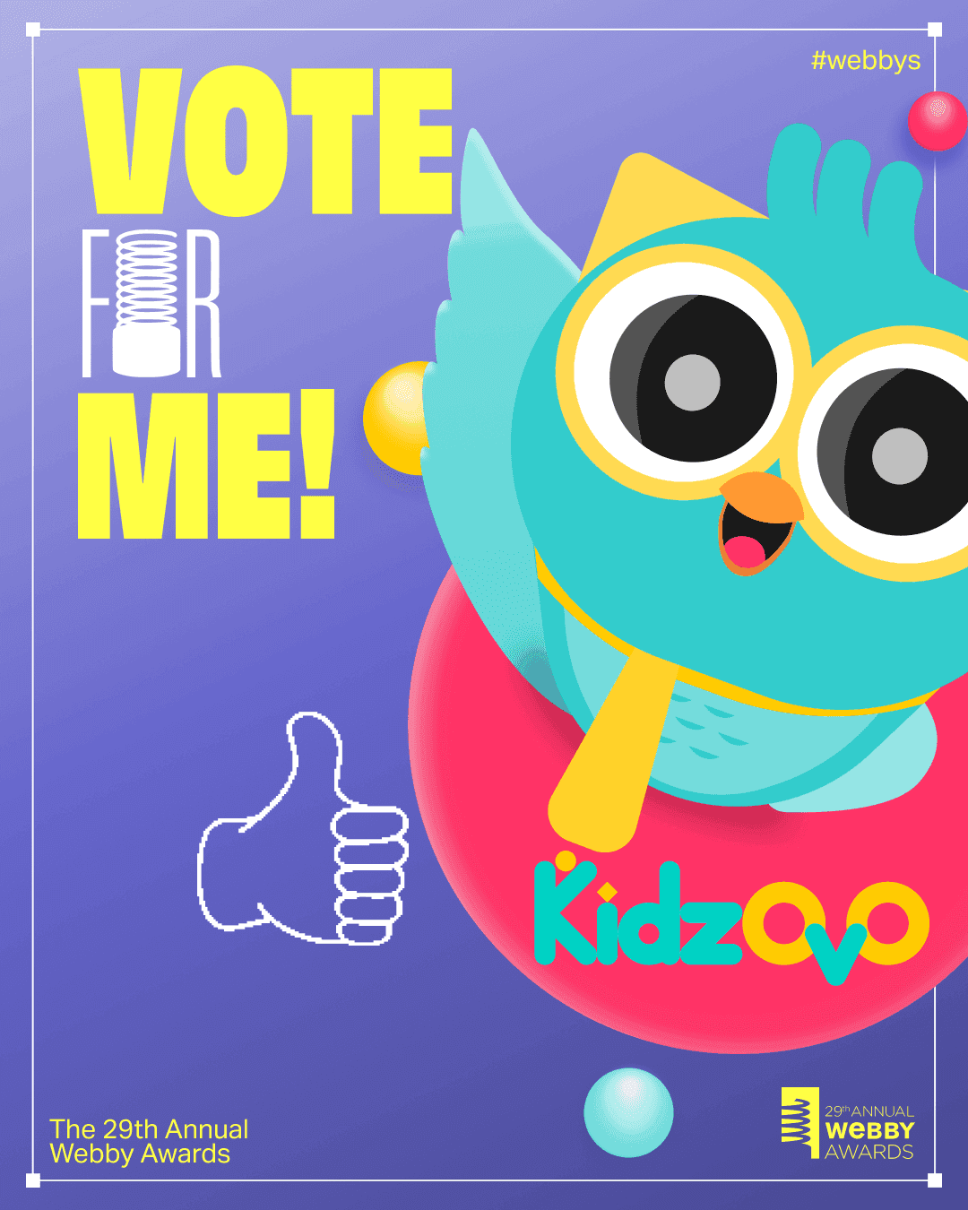 Kidzovo earns a nomination at The Webby Awards 2025!