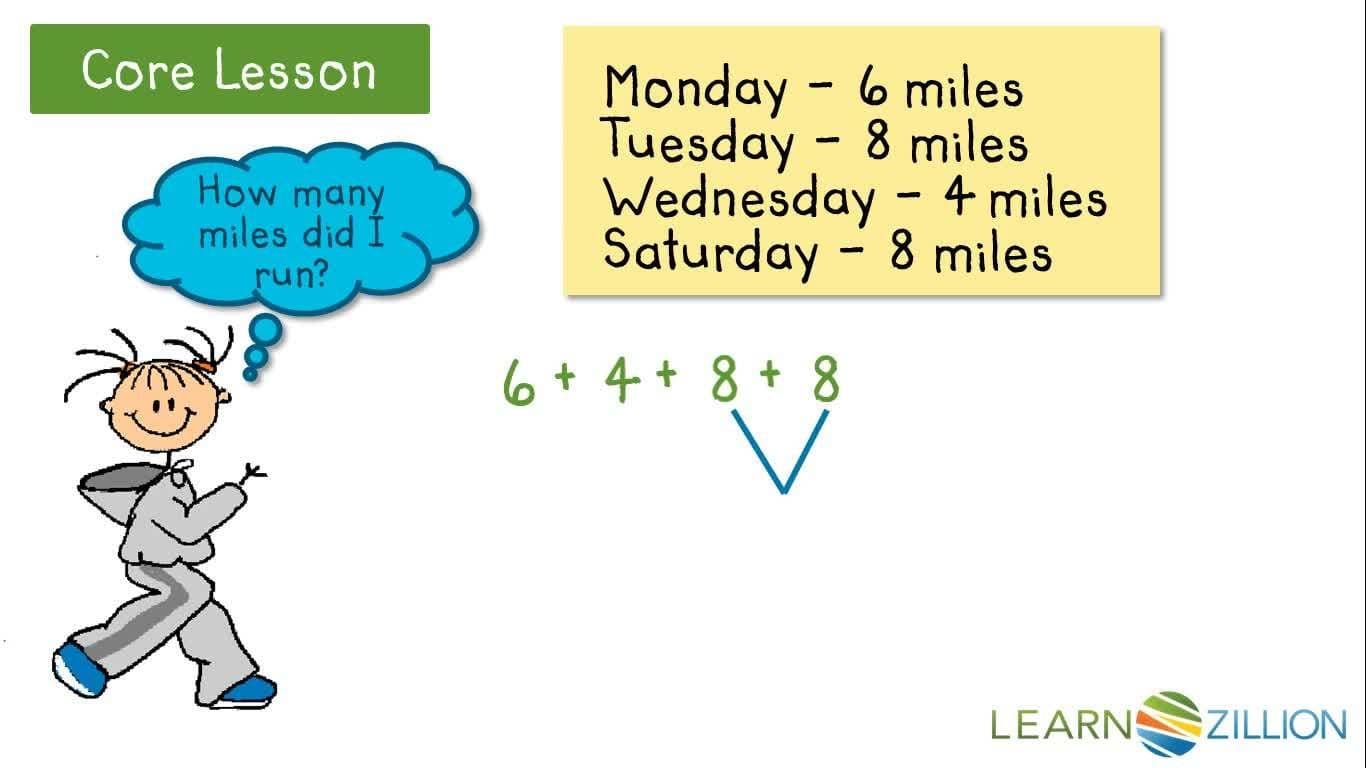 Adding Multiple Numbers using Addition Facts and Friendly Numbers