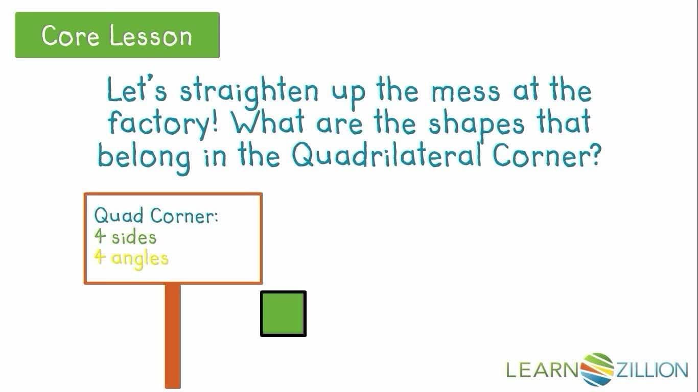 Sorting Quadrilaterals by Attributes