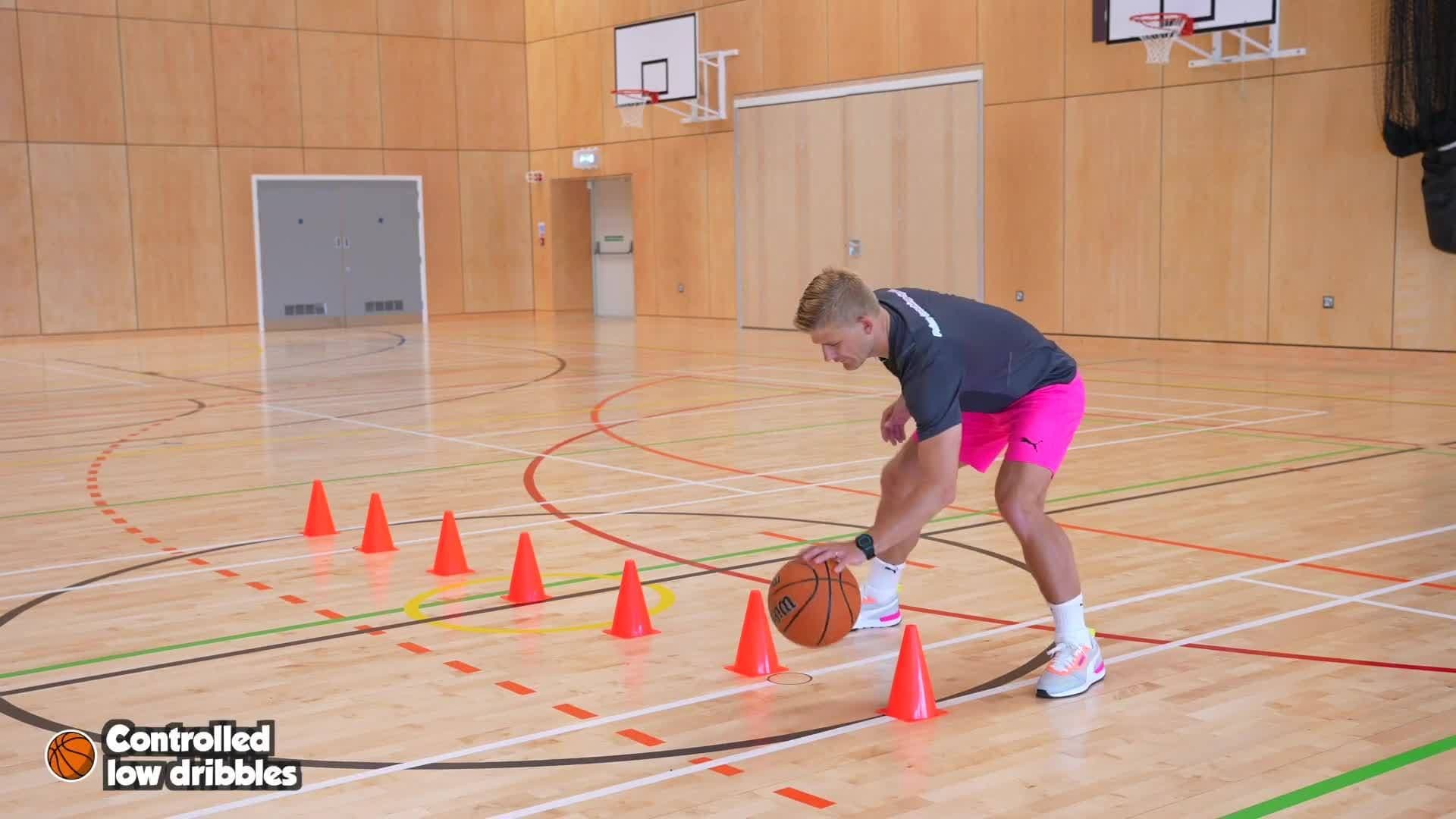 Basketball - Controlled low dribbles