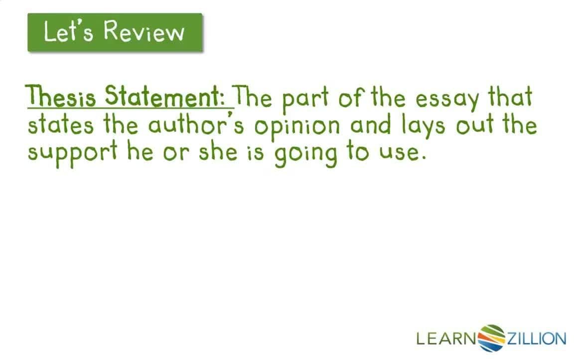 Writing the Argument for a Thesis Statement: Turning Purpose into Claim