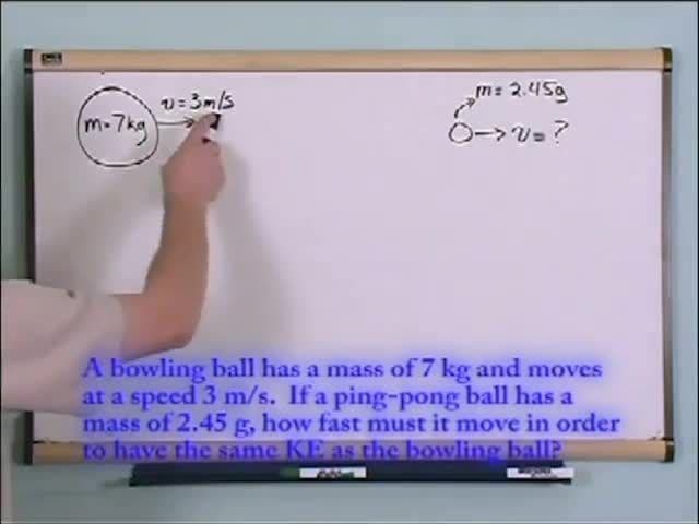 Kinetic Energy And The Work - Energy Theorem: Solving a final problem