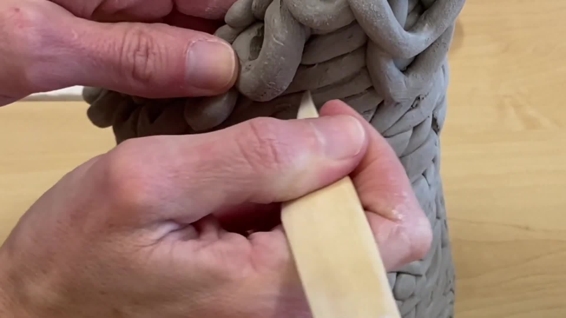 Clay Coil Vessels - Cleaning and Finishing