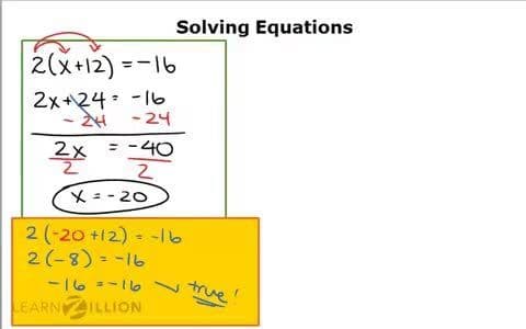 Determining Solutions to Systems of Linear Equations Algebraically