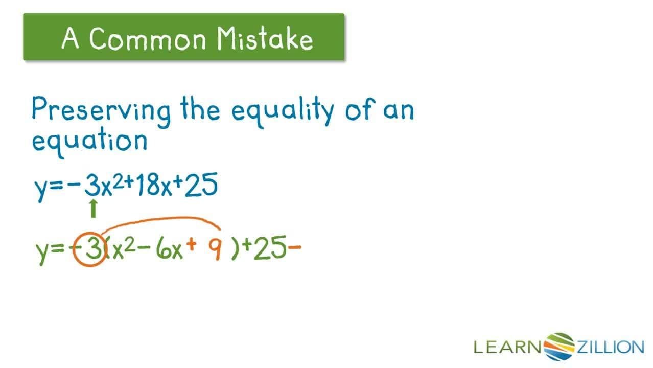 Finding the Maximum Value of a Quadratic Function by Completing the Square