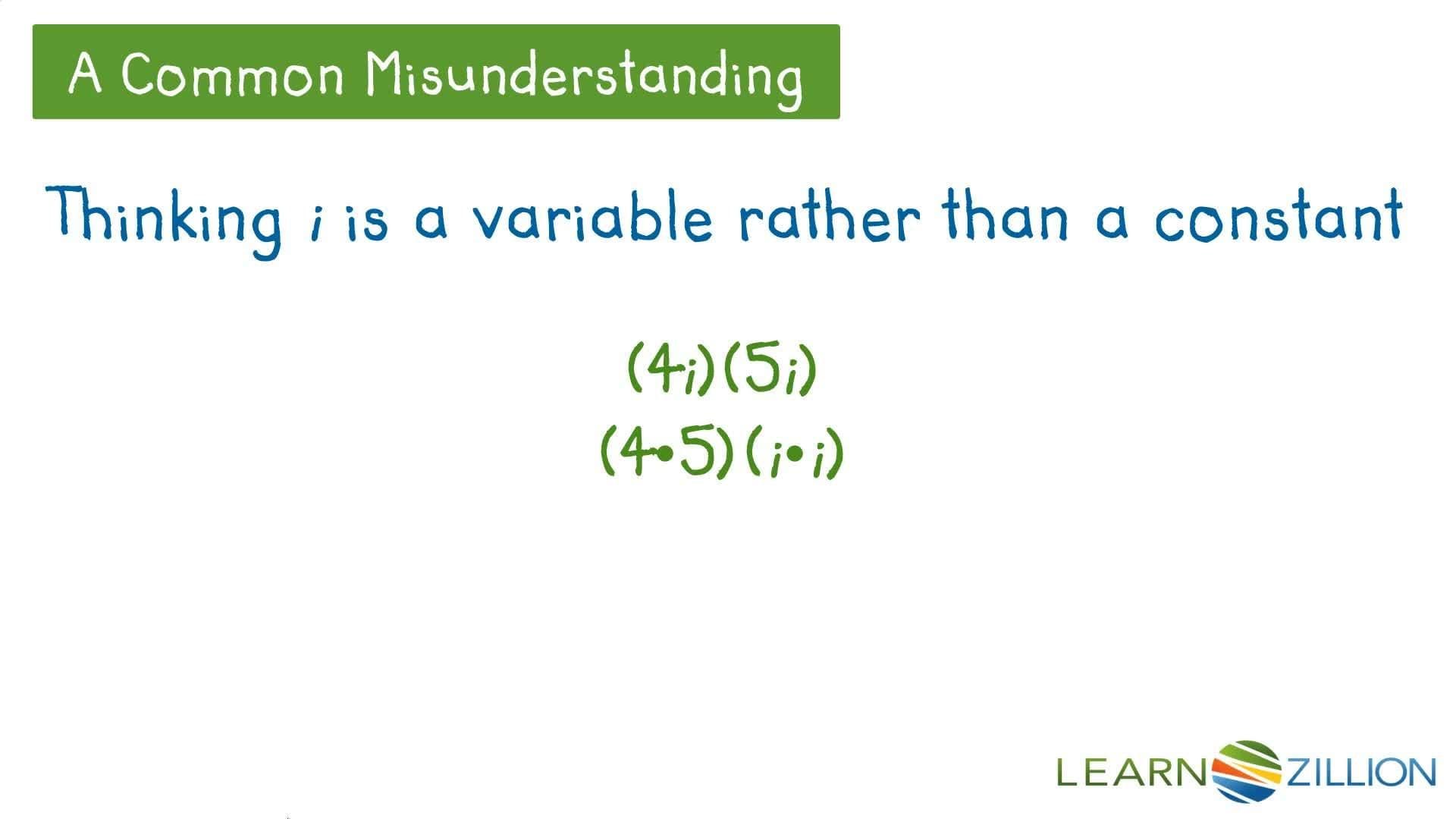 Multiplying Imaginary Numbers Using the Distributive Property