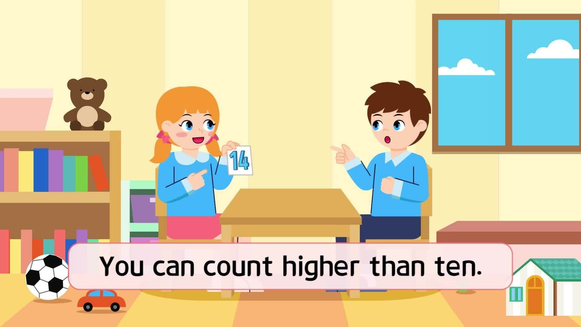 30. You can count higher than ten.