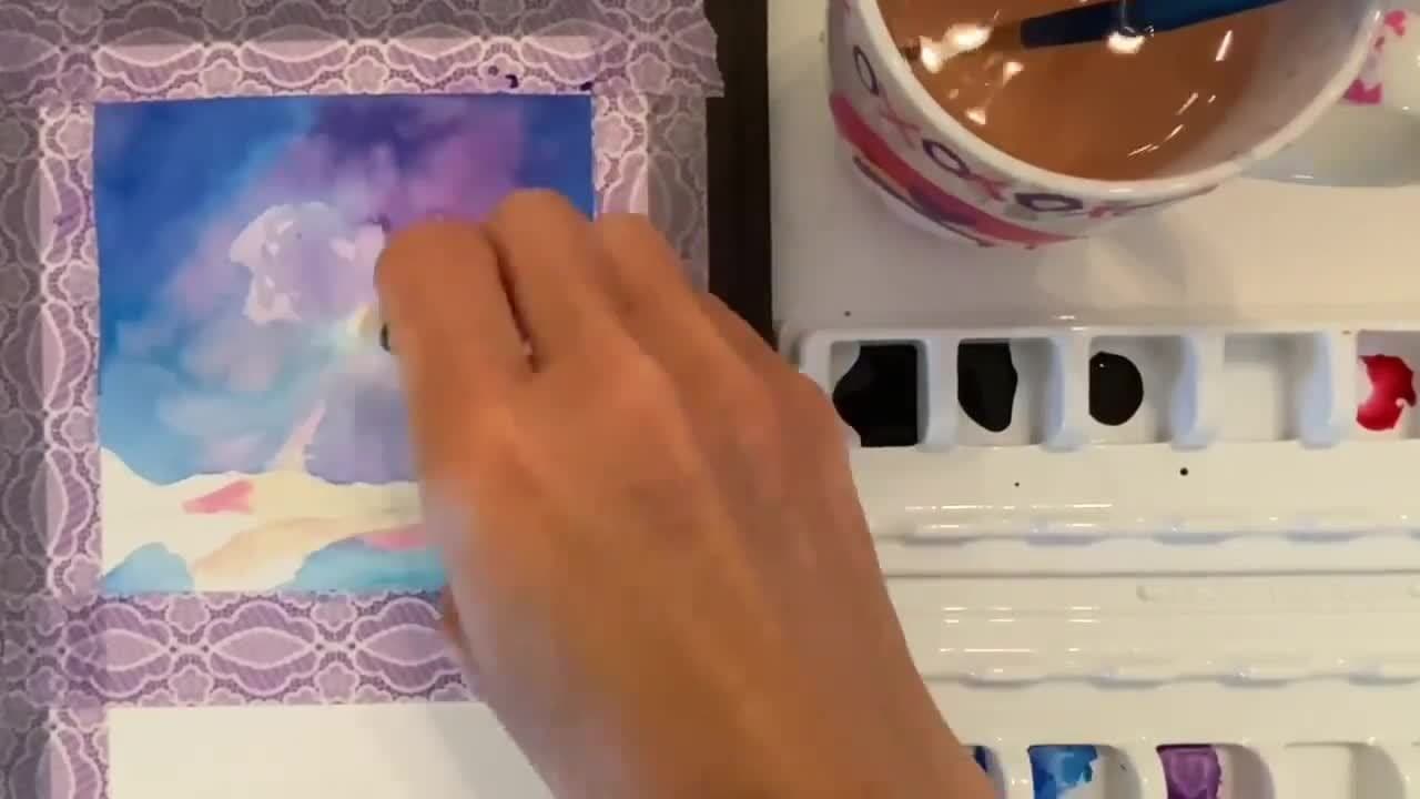 How to Paint Fireworks with Watercolors