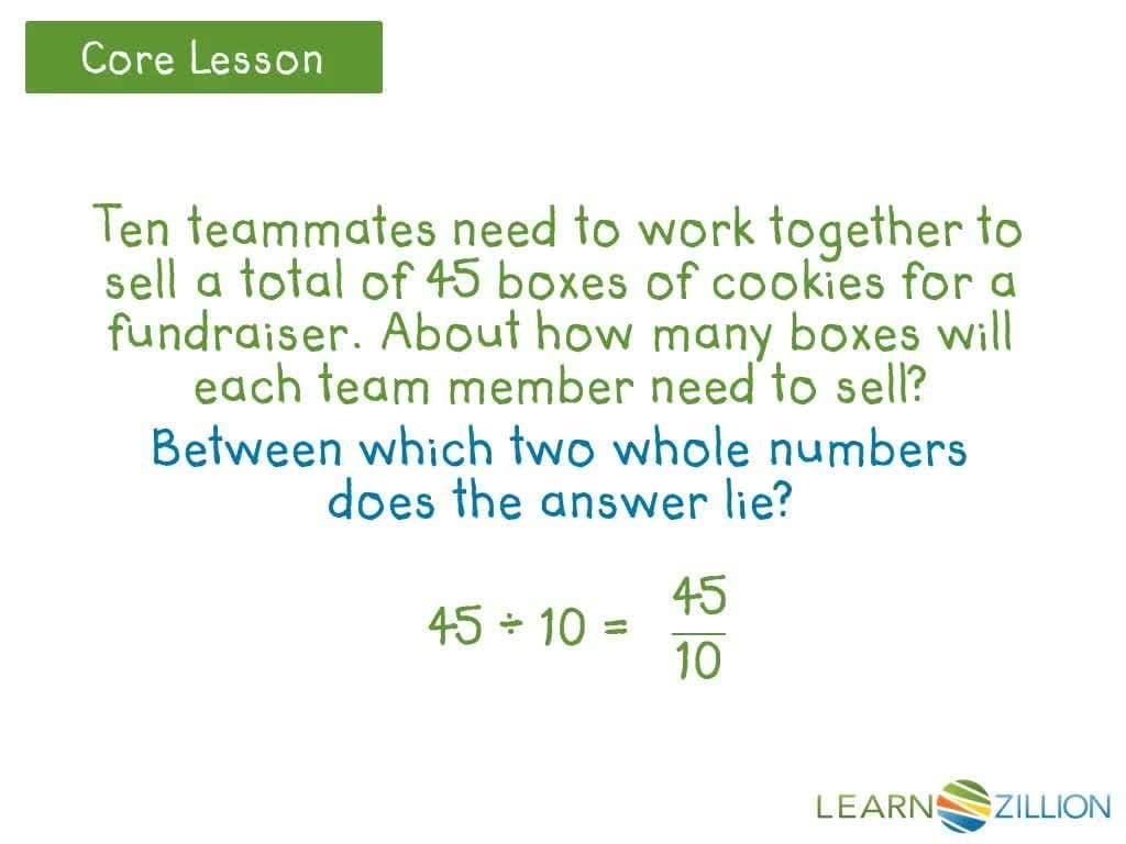 Estimating Fractional Quotients Using Basic Multiplication and Division Facts