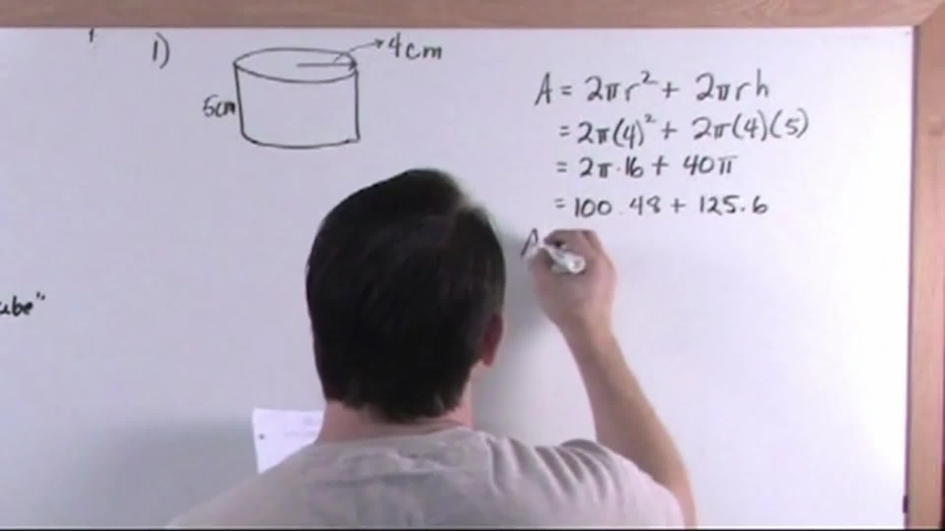 Cylinders, Cones and Spheres: Calculating the area of a cylinder