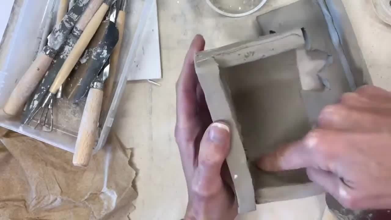 Ceramic Fireplace Part 2 (attaching slabs)