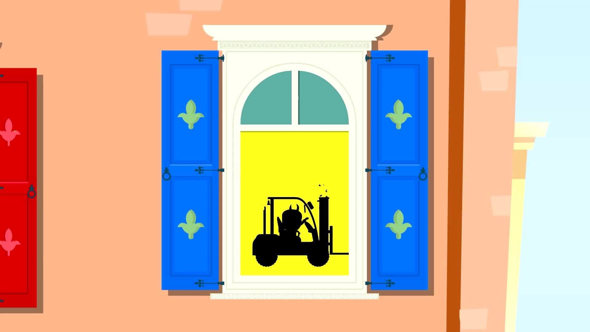What's in the Window? : Construction Vehicles