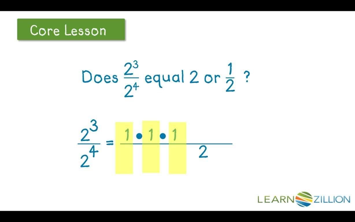 Dividing Exponential Expressions