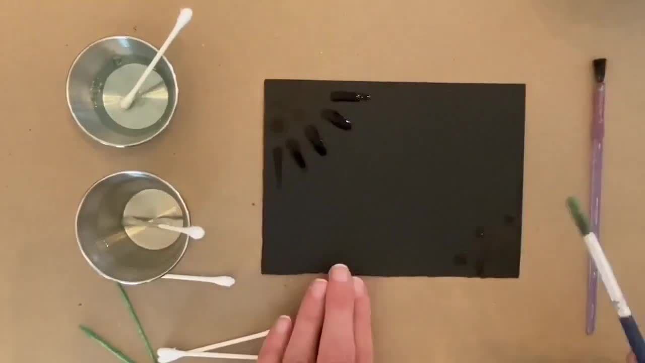 Bleach Painting Tutorial (On Colored Paper)