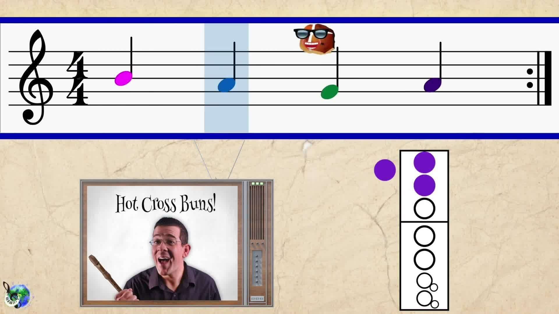 Recorder Songs for Beginners: Hot Cross Buns!