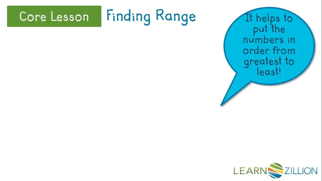 Finding the Range of Data