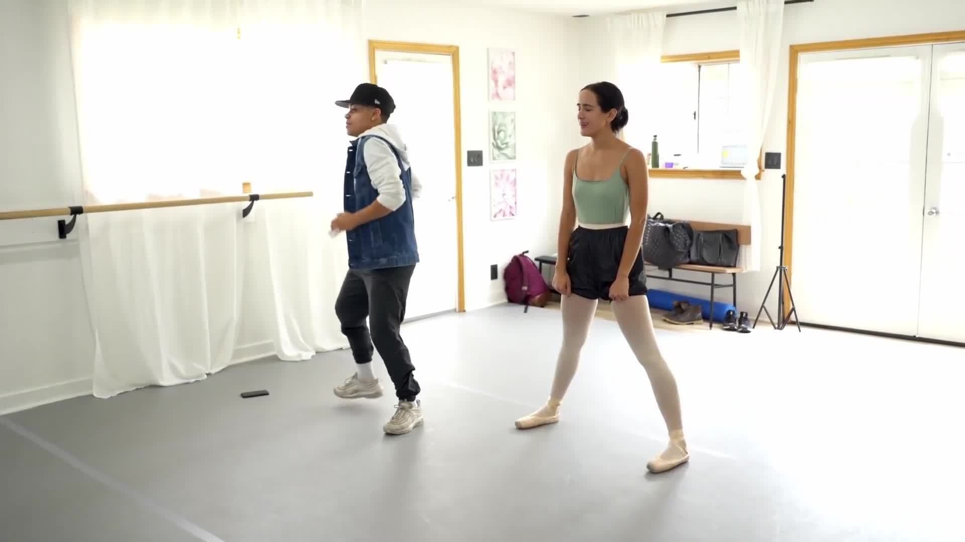 BALLERINA VS. HIP HOP DANCER- Dance Battle!