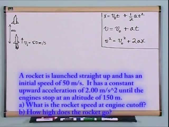 Equations Of Motion In One Dimension: Solving another problem, Part 1