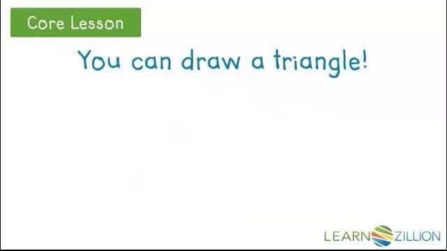 Drawing Triangles: Connecting Three Straight Sides