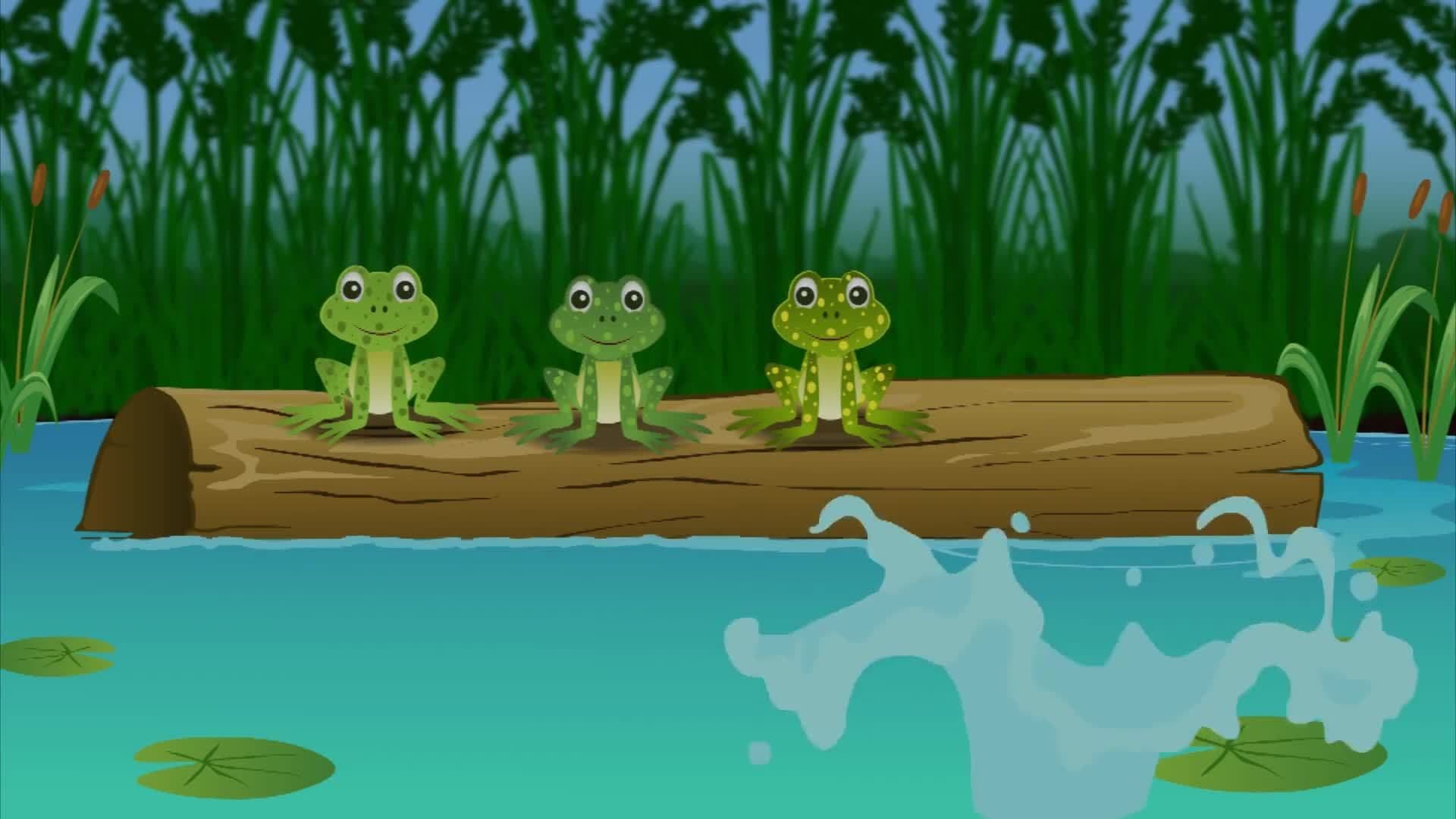 Five Little Speckled Frogs Song | Kids Learning Videos