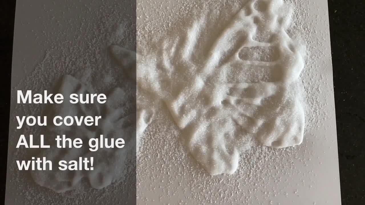 Salt Painting (How To Rainbow Paint With Salt And Glue)