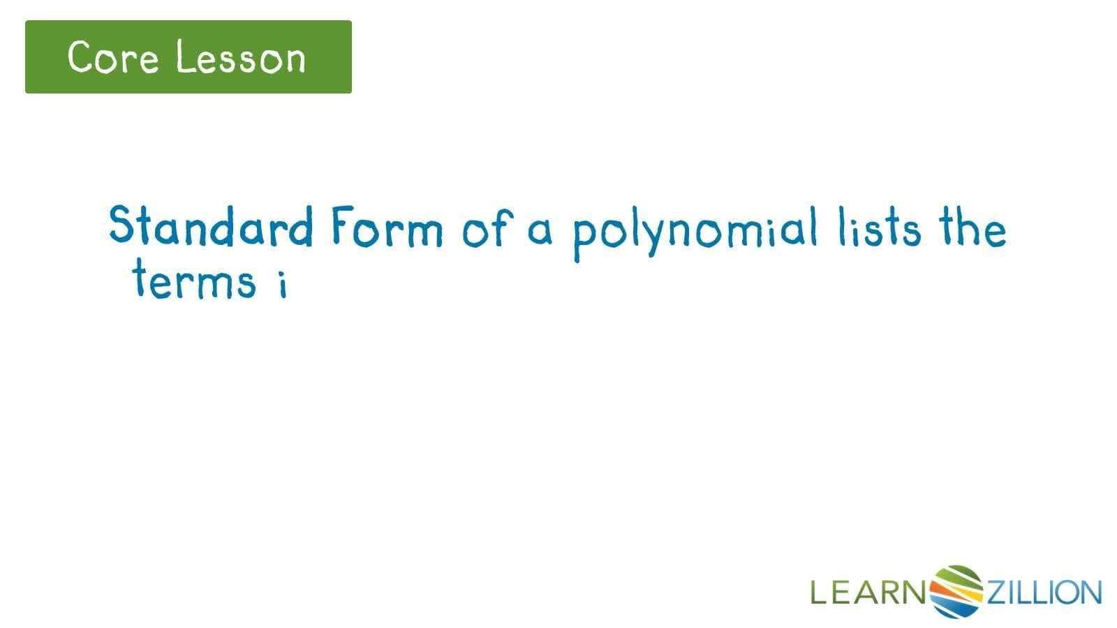 Adding and Subtracting Polynomials without Like Terms