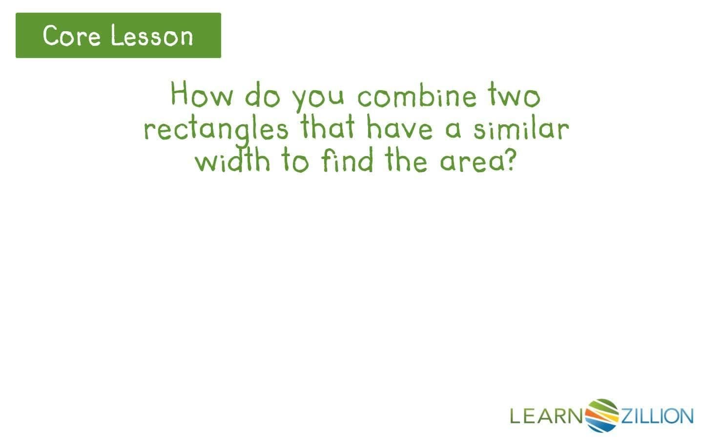 Relating Area and Multiplication: Composing Rectangles