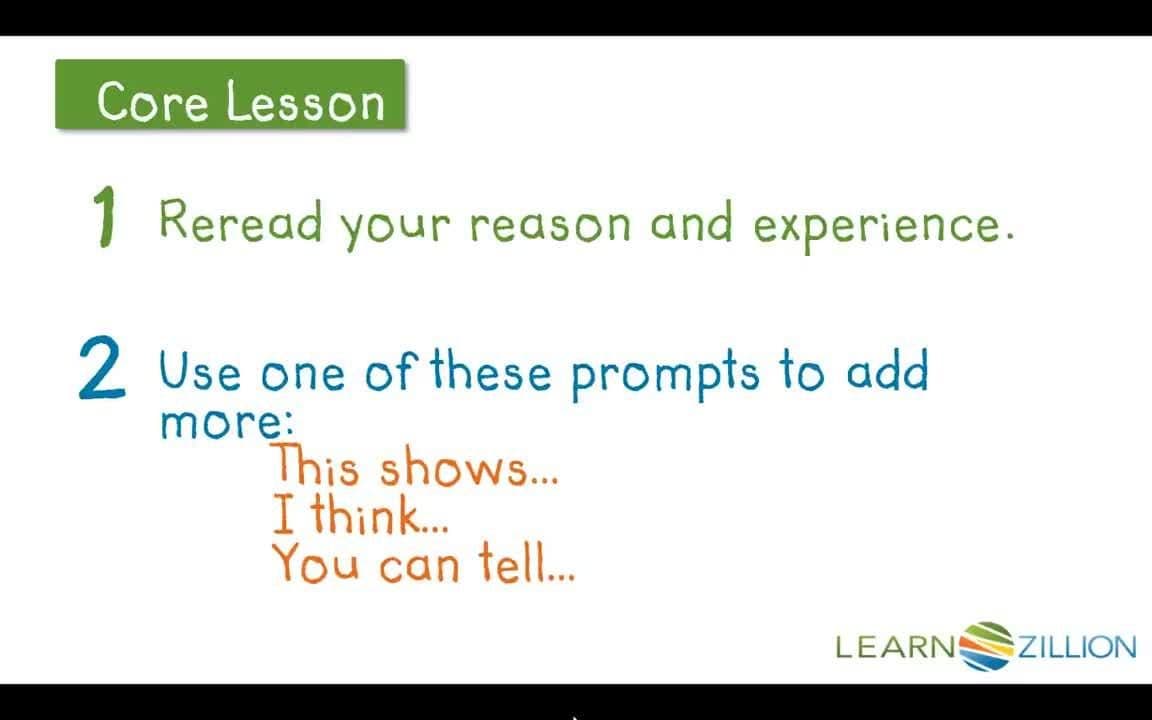 Making Your Paragraphs Flow: Connecting Examples to Your Opinion