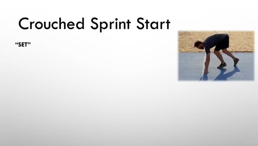 Atheltics - Crouched sprint start (set)