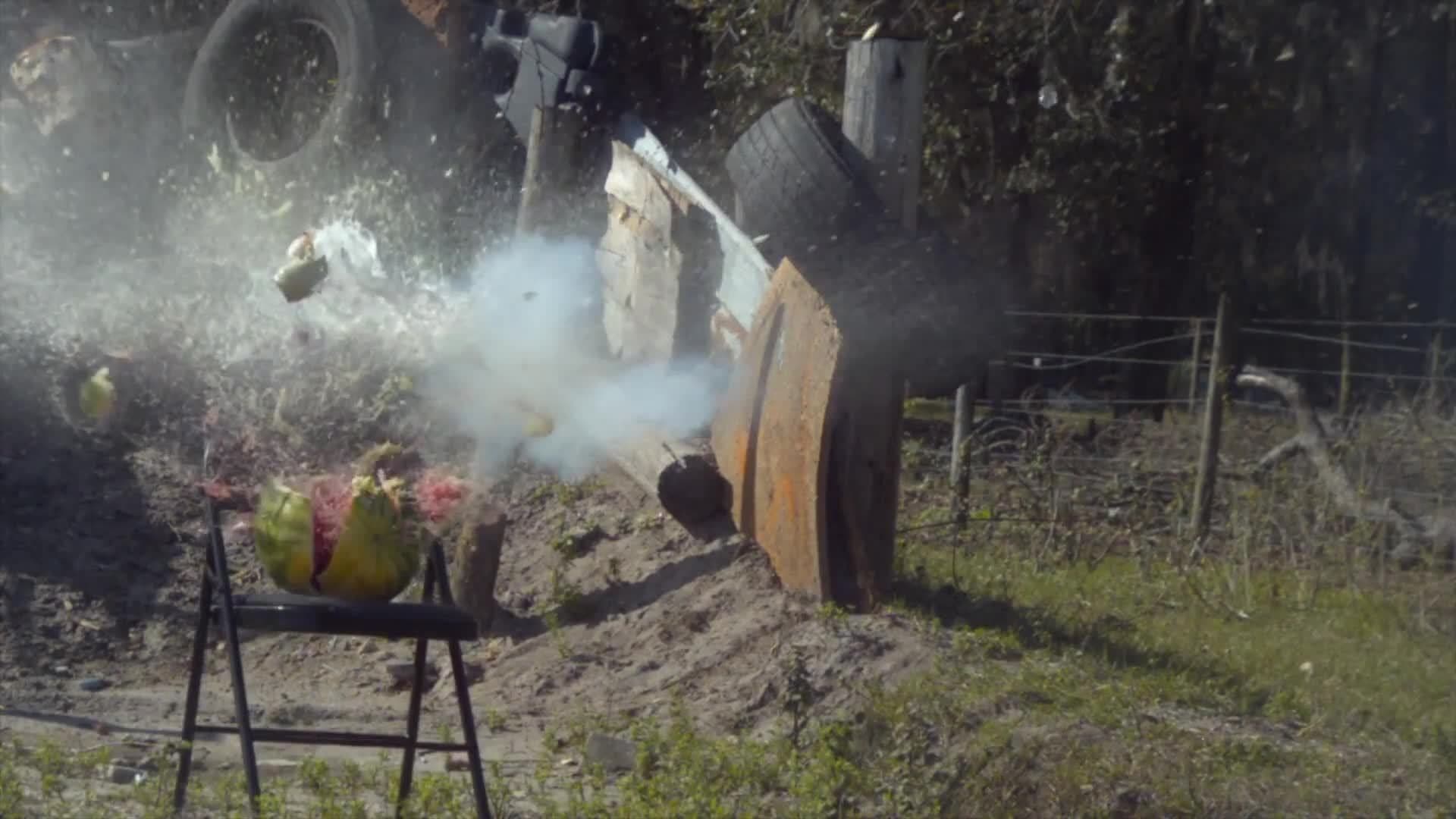 Shooting Watermelons with 'Exploding'  Sodium Bullets!