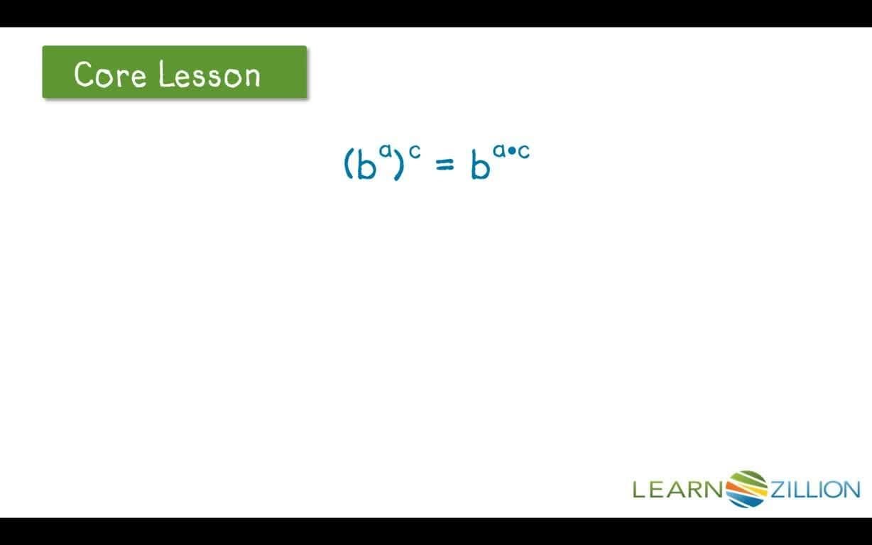 Raising Exponential Expressions to a Power