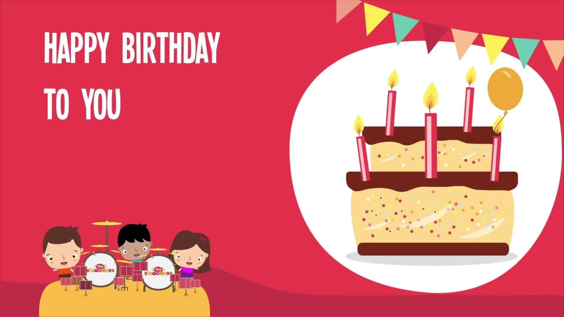 Happy Birthday Song | Happy Birthday To You Dance | Lyric Video | The Kiboomers