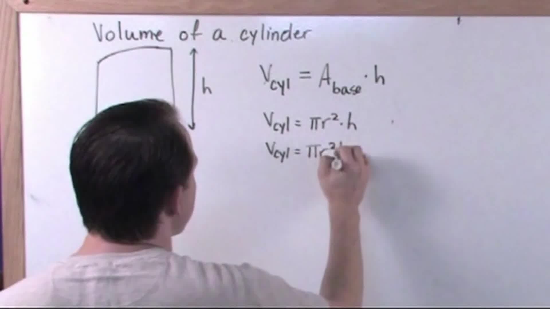 Cylinders, Cones and Spheres: Calculating the volume of a cylinder