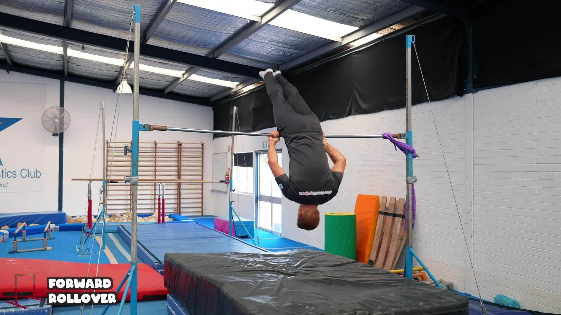 Elementary gymnastics - Bars - 8 forward rollover
