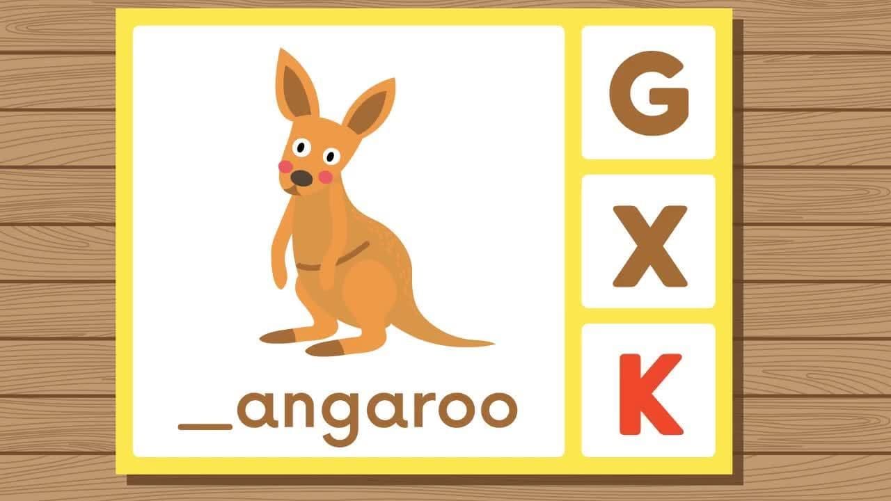 First Letter Game! What Letter Do These Wild Animals Start With?