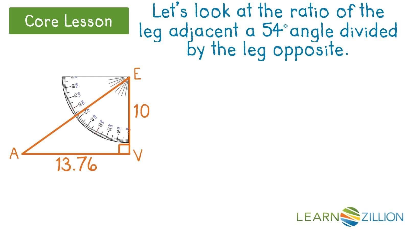 Solving for X Using the Cotangent Ratio in Right Triangles