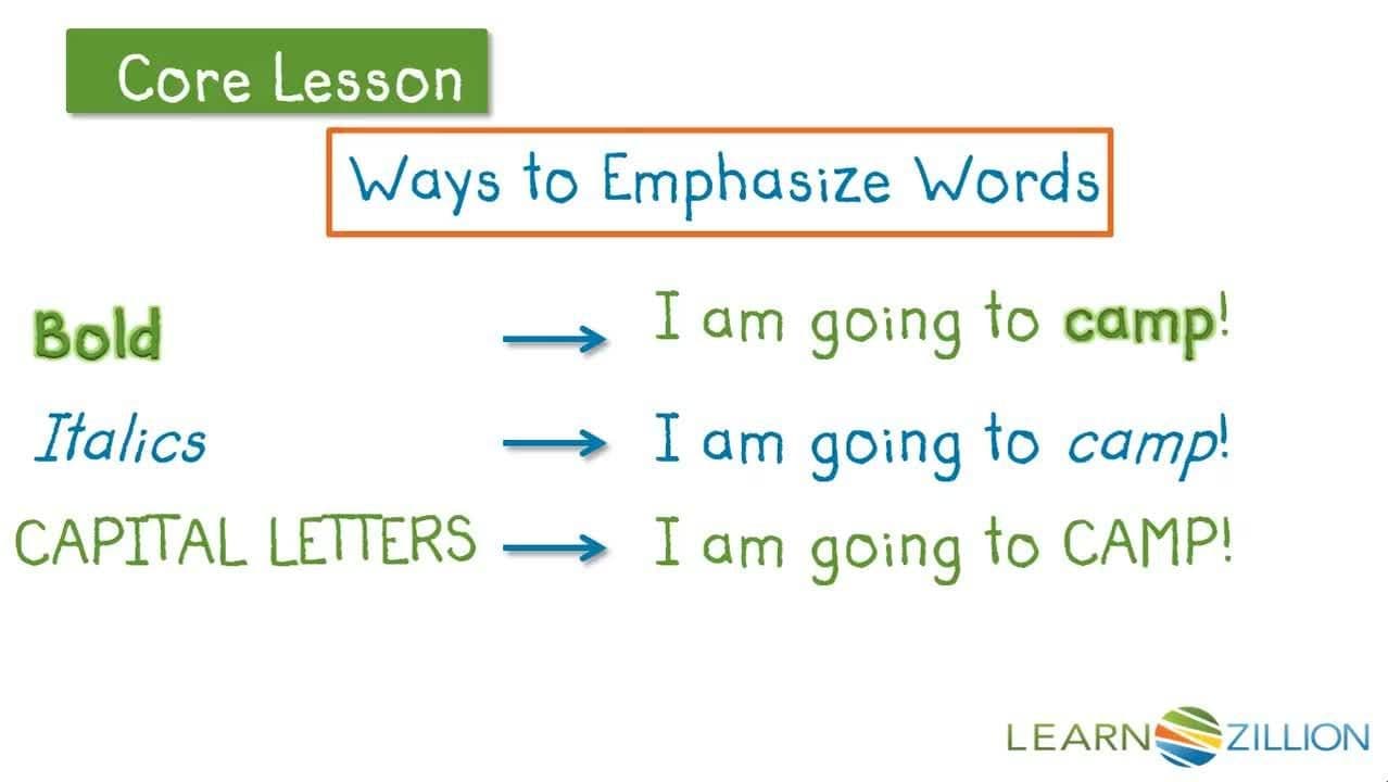 Reading with Emphasis: Noticing Words that Stand Out