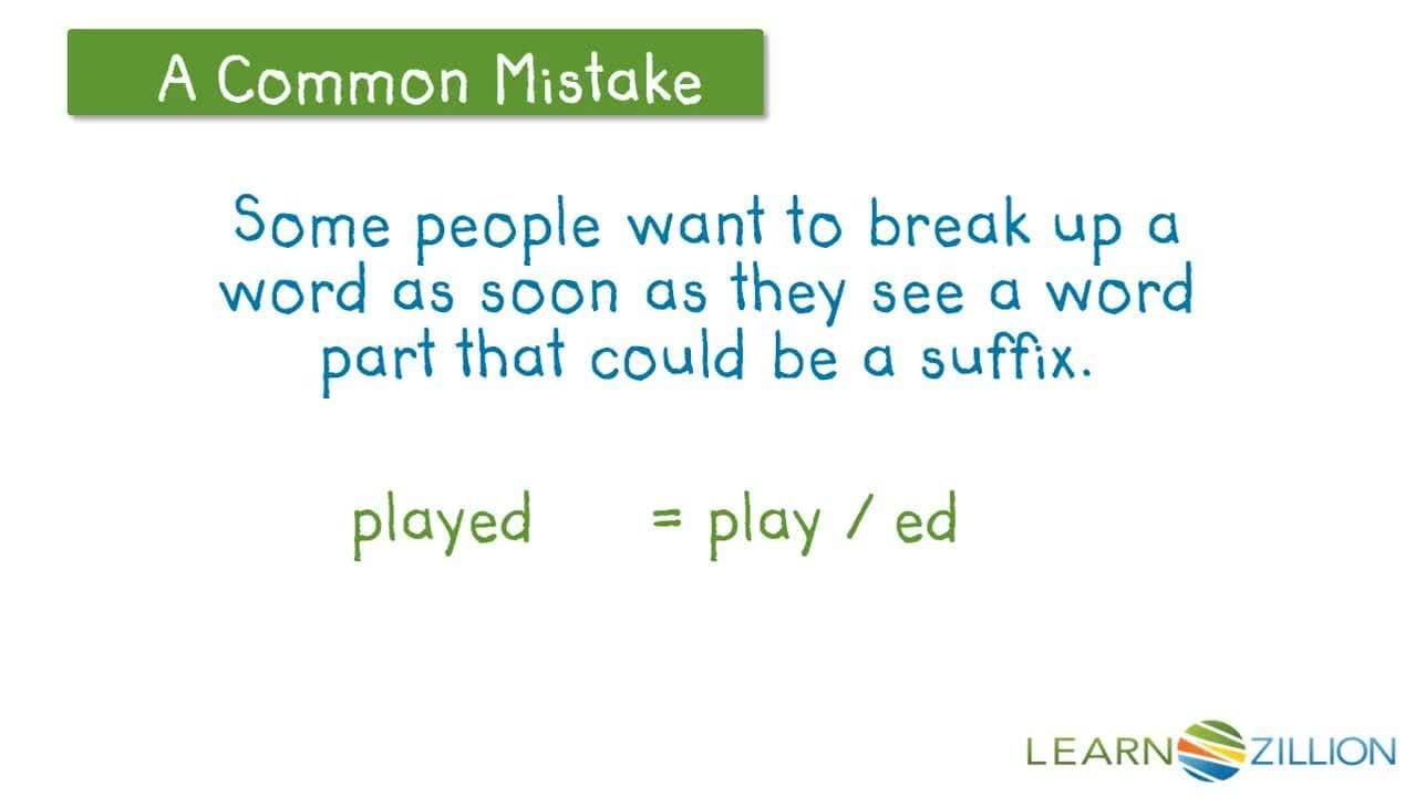 Decoding Words with Suffixes