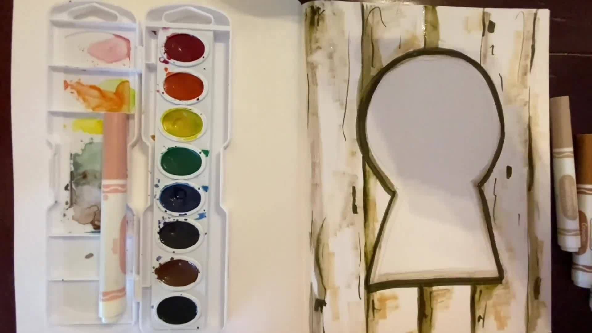 How to Make a Keyhole Collage - Art Lesson