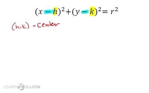 Finding the Center and Radius of a Circle Using the Equation