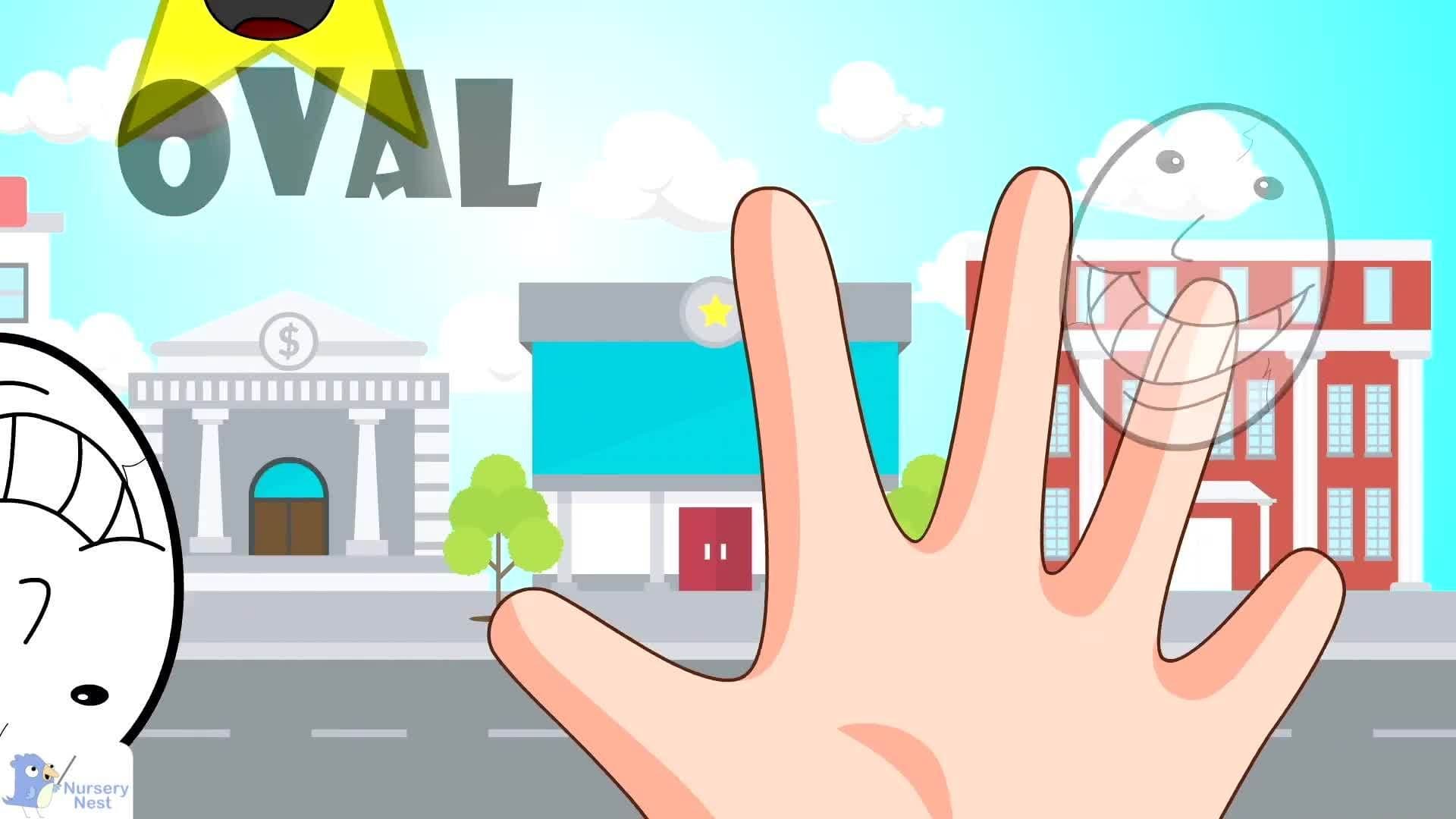 Shapes Finger Family Song | Finger Family Nursery Rhyme