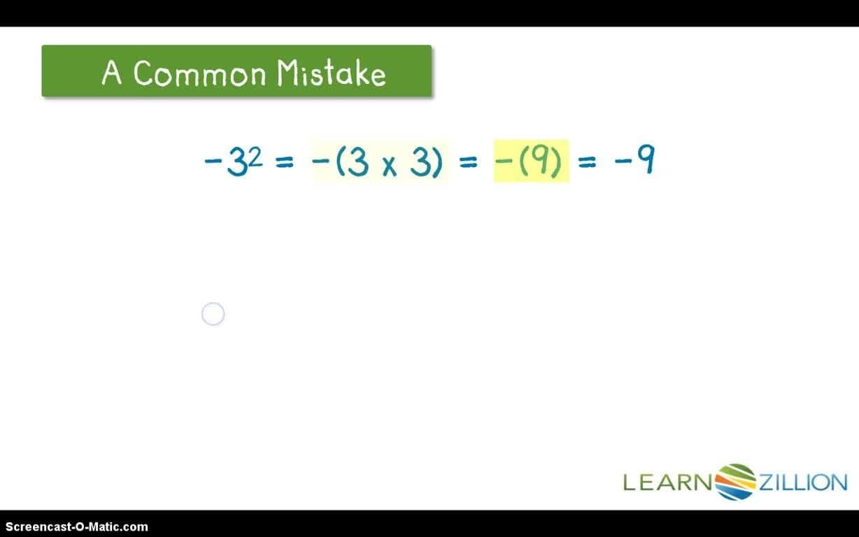 Understanding Exponents with Negative Bases