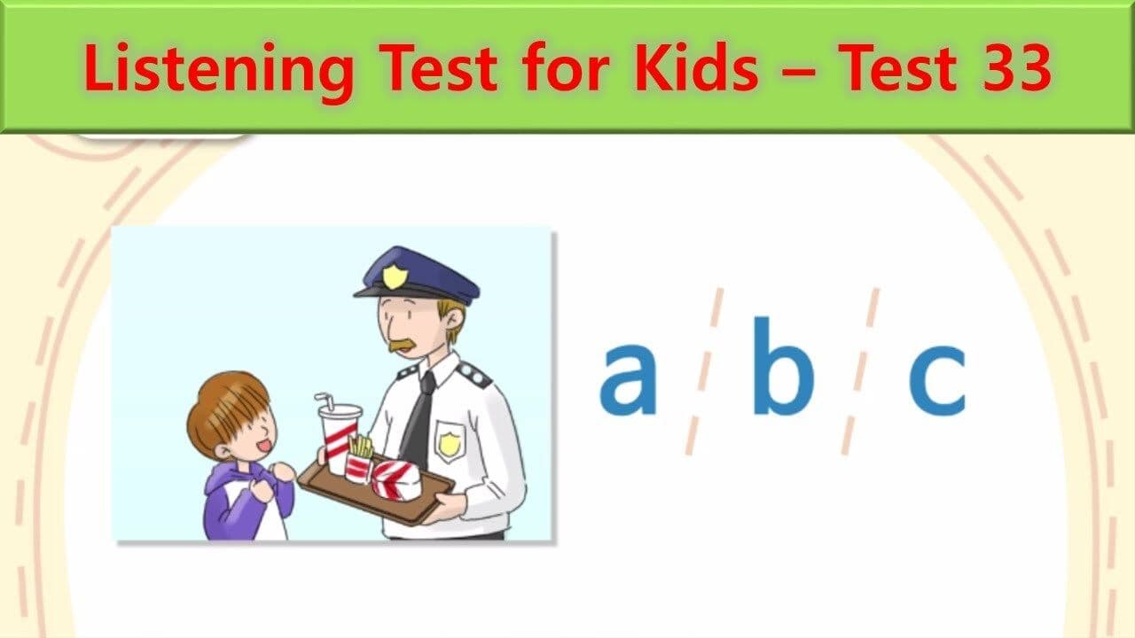Listening Test 33