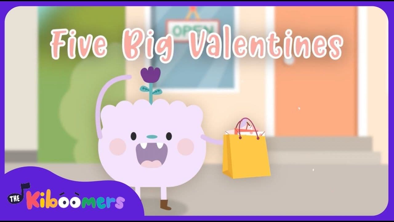 Five Big Valentines Song | The Kiboomers | Kids Songs | Valentine's Day | Preschool | Baby Songs