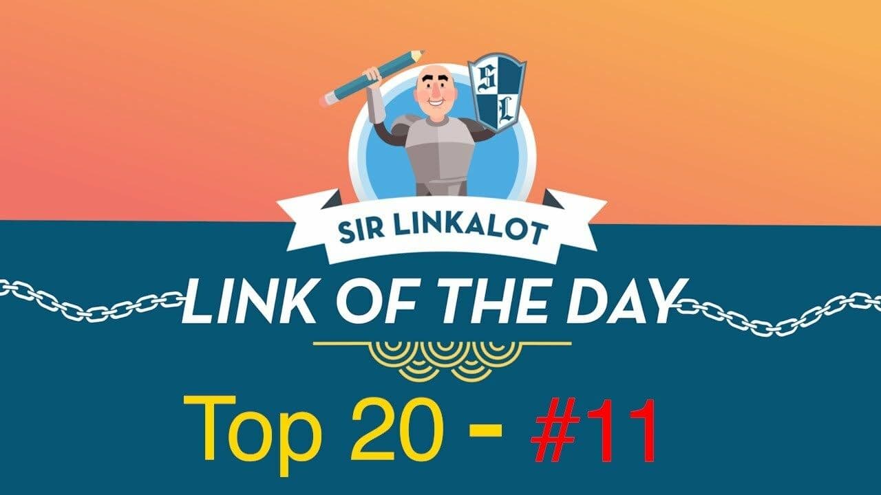 Link of the Day #11 - Sir Linkalot (#Spelling24/7, #RevisionForKids, #Learning)