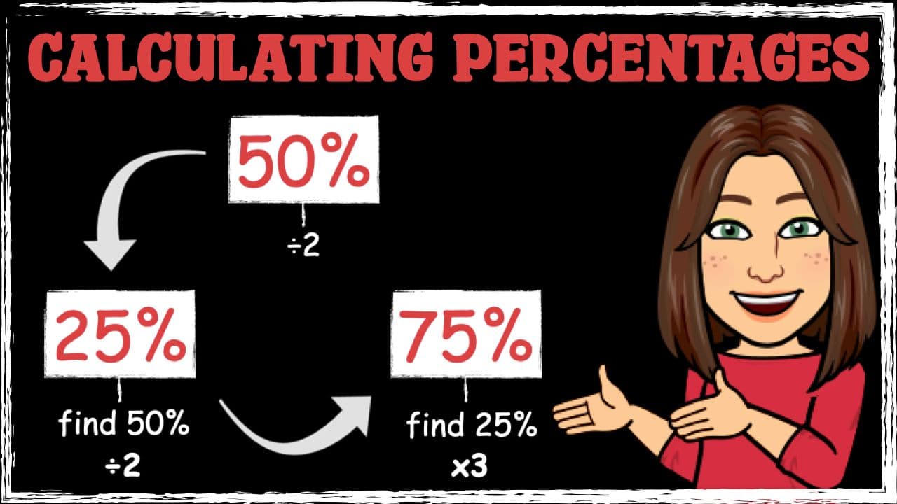 Calculating 25%, 50% and 75% of a Number