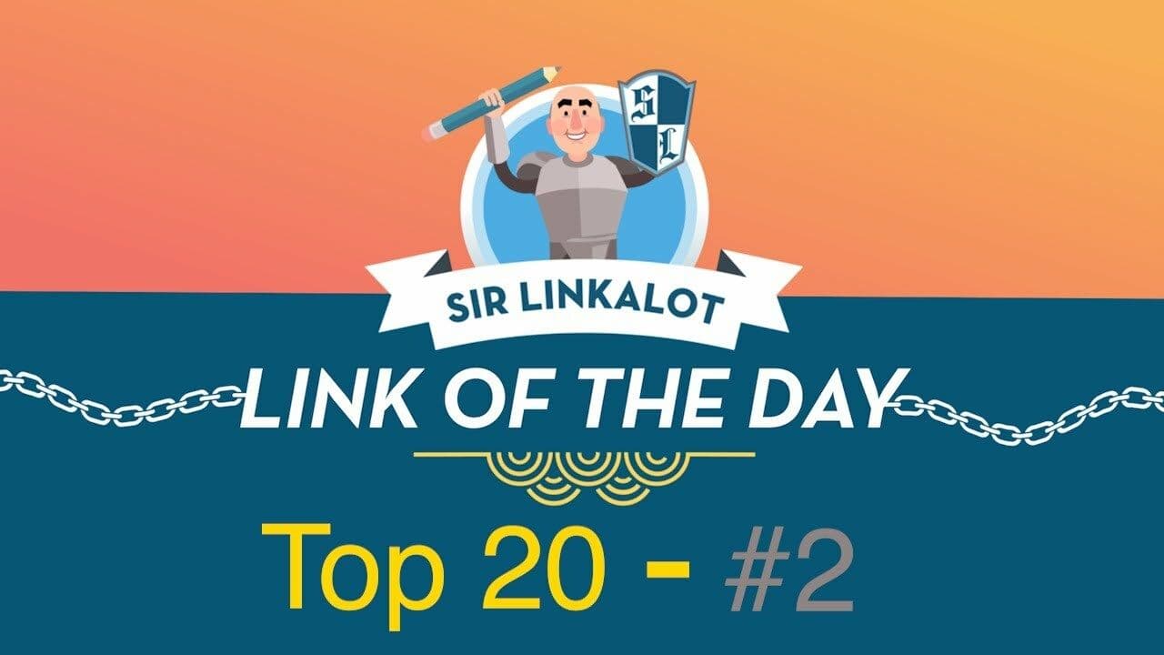 Link of the Day #2 - Sir Linkalot (#SpellingCountdown, #BestLinkingTechniques, #Homeschooling)
