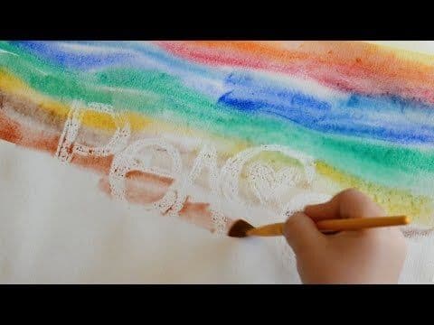 Art Activity: White Crayon with Watercolor
