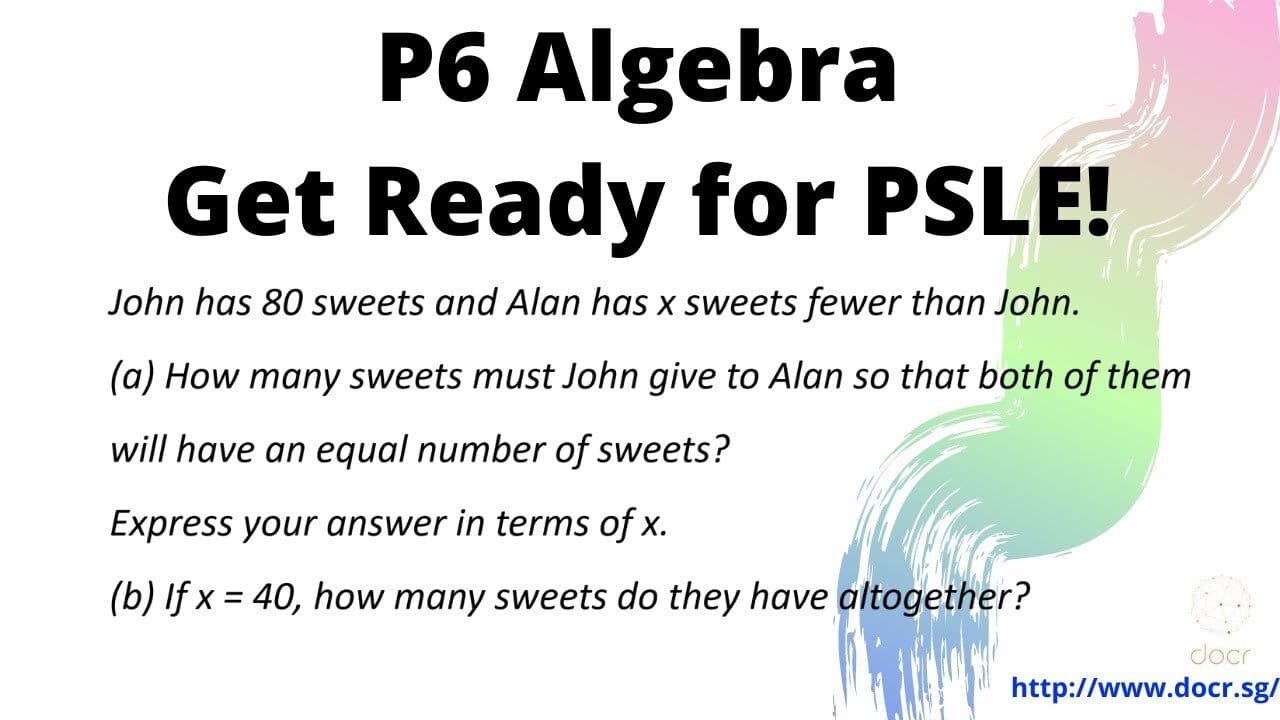 P6 Algebra Question