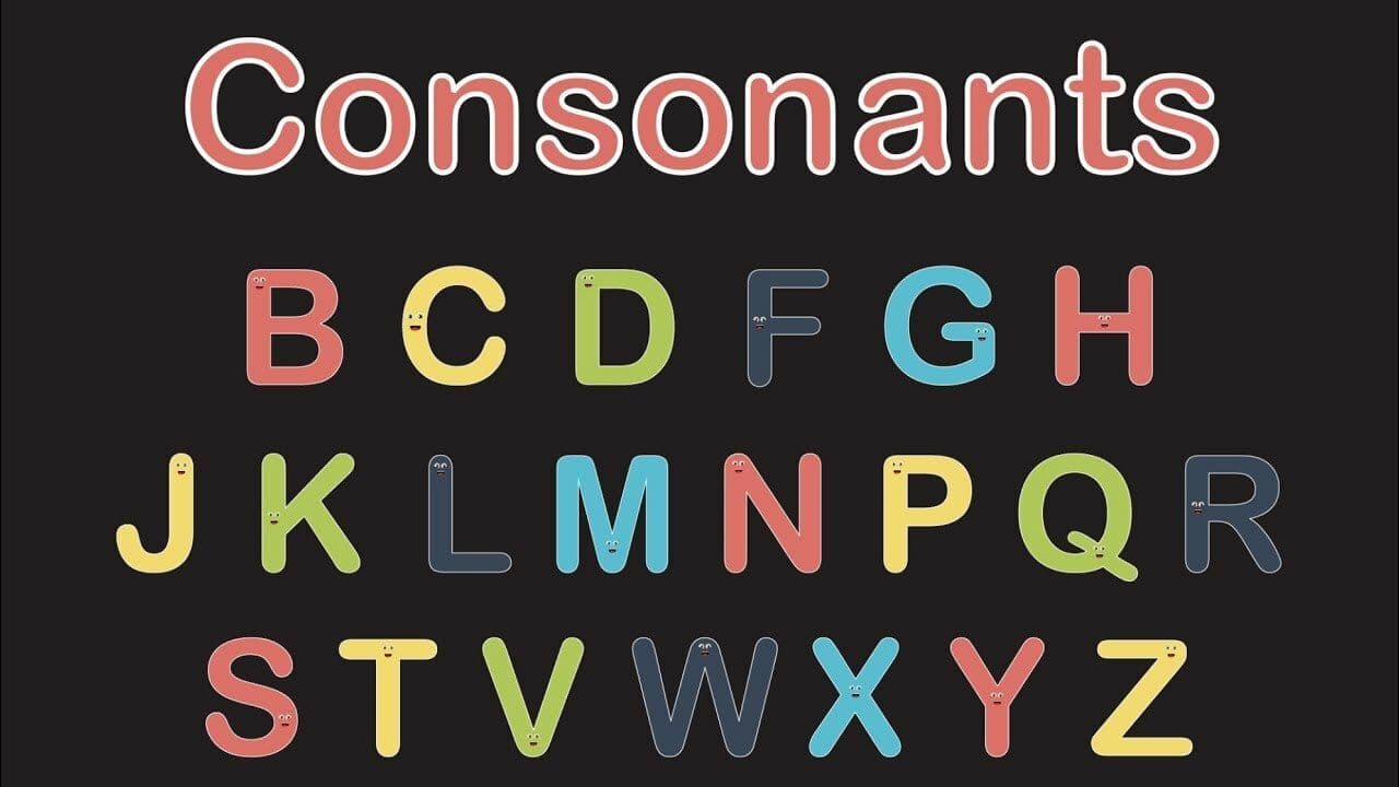 Consonants and Vowels